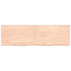vidaXL Wandregal 200x60x(2-6) cm Massivholz Eiche Unbehandelt