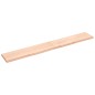 vidaXL Wandregal 220x30x(2-4) cm Massivholz Eiche Unbehandelt vidaXL Wandregal 220x30x(2-4) cm Massivholz Eiche Unbehandelt