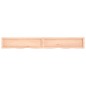 vidaXL Wandregal 220x30x(2-6) cm Massivholz Eiche Unbehandelt vidaXL Wandregal 220x30x(2-6) cm Massivholz Eiche Unbehandelt