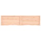 vidaXL Wandregal 220x50x4 cm Massivholz Eiche Unbehandelt vidaXL Wandregal 220x50x4 cm Massivholz Eiche Unbehandelt