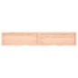 vidaXL Wandregal 220x40x6 cm Massivholz Eiche Unbehandelt vidaXL Wandregal 220x40x6 cm Massivholz Eiche Unbehandelt