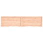 vidaXL Wandregal 220x50x6 cm Massivholz Eiche Unbehandelt vidaXL Wandregal 220x50x6 cm Massivholz Eiche Unbehandelt