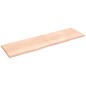 vidaXL Wandregal 220x60x4 cm Massivholz Eiche Unbehandelt vidaXL Wandregal 220x60x4 cm Massivholz Eiche Unbehandelt