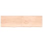 vidaXL Wandregal 220x60x4 cm Massivholz Eiche Unbehandelt vidaXL Wandregal 220x60x4 cm Massivholz Eiche Unbehandelt