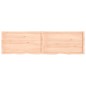 vidaXL Wandregal 220x60x4 cm Massivholz Eiche Unbehandelt vidaXL Wandregal 220x60x4 cm Massivholz Eiche Unbehandelt