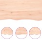 vidaXL Wandregal 220x60x4 cm Massivholz Eiche Unbehandelt vidaXL Wandregal 220x60x4 cm Massivholz Eiche Unbehandelt