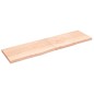 vidaXL Wandregal 220x60x(2-6) cm Massivholz Eiche Unbehandelt vidaXL Wandregal 220x60x(2-6) cm Massivholz Eiche Unbehandelt