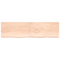 vidaXL Wandregal 220x60x(2-6) cm Massivholz Eiche Unbehandelt