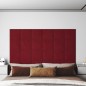 Wandpaneele 12 Stk. Weinrot 30x30 cm Samt 1,08 m² Wandpaneele 12 Stk. Weinrot 30x30 cm Samt 1,08 m²