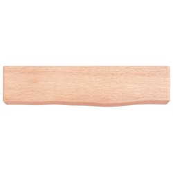 vidaXL Wandregal Hellbraun 40x10x6 cm Massivholz Eiche Behandelt