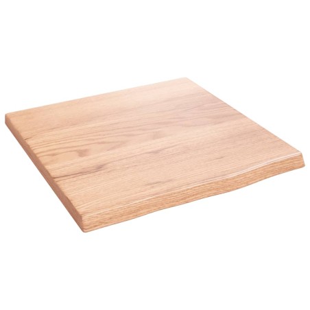 vidaXL Wandregal Hellbraun 40x40x2 cm Massivholz Eiche Behandelt