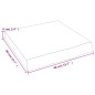 vidaXL Wandregal Hellbraun 40x40x6 cm Massivholz Eiche Behandelt vidaXL Wandregal Hellbraun 40x40x6 cm Massivholz Eiche Behandelt