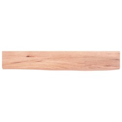vidaXL Wandregal Hellbraun 60x10x2 cm Massivholz Eiche Behandelt
