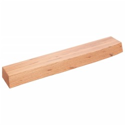 vidaXL Wandregal Hellbraun 60x10x6 cm Massivholz Eiche Behandelt