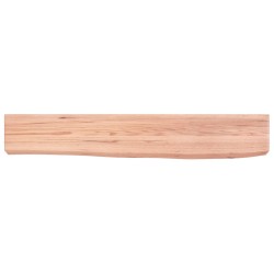 vidaXL Wandregal Hellbraun 60x10x6 cm Massivholz Eiche Behandelt