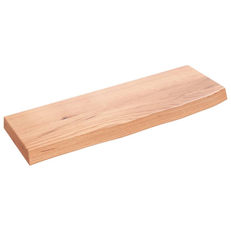 vidaXL Wandregal Hellbraun 60x20x4 cm Massivholz Eiche Behandelt vidaXL Wandregal Hellbraun 60x20x4 cm Massivholz Eiche Behandelt