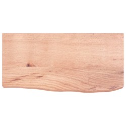 vidaXL Wandregal Hellbraun 60x30x(2-6) cm Massivholz Eiche Behandelt