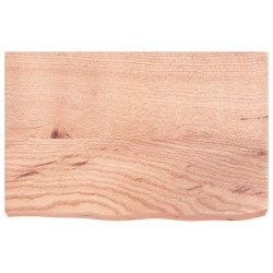 vidaXL Wandregal Hellbraun 60x40x6 cm Massivholz Eiche Behandelt