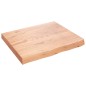 vidaXL Wandregal Hellbraun 60x50x(2-6) cm Massivholz Eiche Behandelt vidaXL Wandregal Hellbraun 60x50x(2-6) cm Massivholz Eiche Behandelt