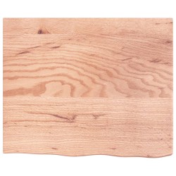 vidaXL Wandregal Hellbraun 60x50x(2-6) cm Massivholz Eiche Behandelt