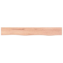 vidaXL Wandregal Hellbraun 80x10x2 cm Massivholz Eiche Behandelt