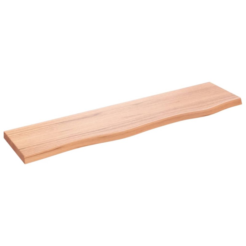 vidaXL Wandregal Hellbraun 80x20x2 cm Massivholz Eiche Behandelt vidaXL Wandregal Hellbraun 80x20x2 cm Massivholz Eiche Behandelt
