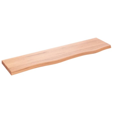 vidaXL Wandregal Hellbraun 80x20x2 cm Massivholz Eiche Behandelt