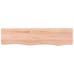 vidaXL Wandregal Hellbraun 80x20x2 cm Massivholz Eiche Behandelt