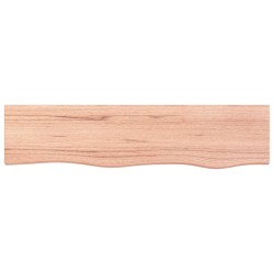vidaXL Wandregal Hellbraun 80x20x4 cm Massivholz Eiche Behandelt