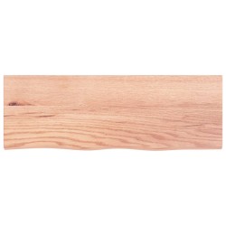 vidaXL Wandregal Hellbraun 80x30x6 cm Massivholz Eiche Behandelt