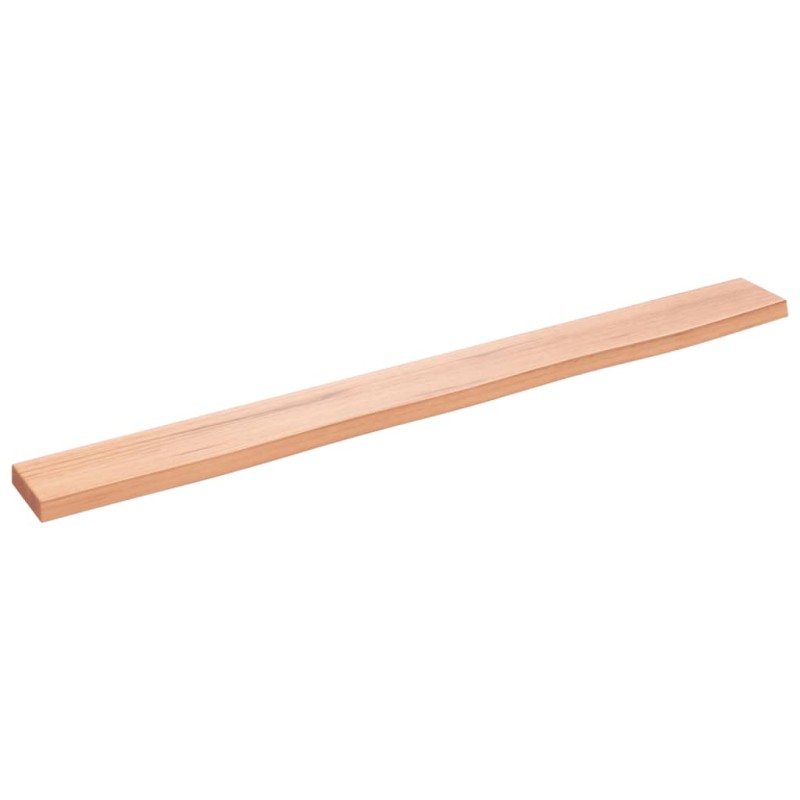 vidaXL Wandregal Hellbraun 100x10x2 cm Massivholz Eiche Behandelt vidaXL Wandregal Hellbraun 100x10x2 cm Massivholz Eiche Behandelt