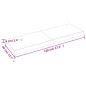 vidaXL Wandregal Hellbraun 120x40x6 cm Massivholz Eiche Behandelt vidaXL Wandregal Hellbraun 120x40x6 cm Massivholz Eiche Behandelt