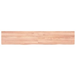 vidaXL Wandregal Hellbraun 160x30x6 cm Massivholz Eiche Behandelt