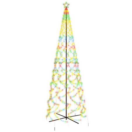LED-Weihnachtsbaum Kegelform Mehrfarbig 1400 LEDs 160x500 cm