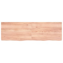 vidaXL Wandregal Hellbraun 160x50x(2-6) cm Massivholz Eiche Behandelt