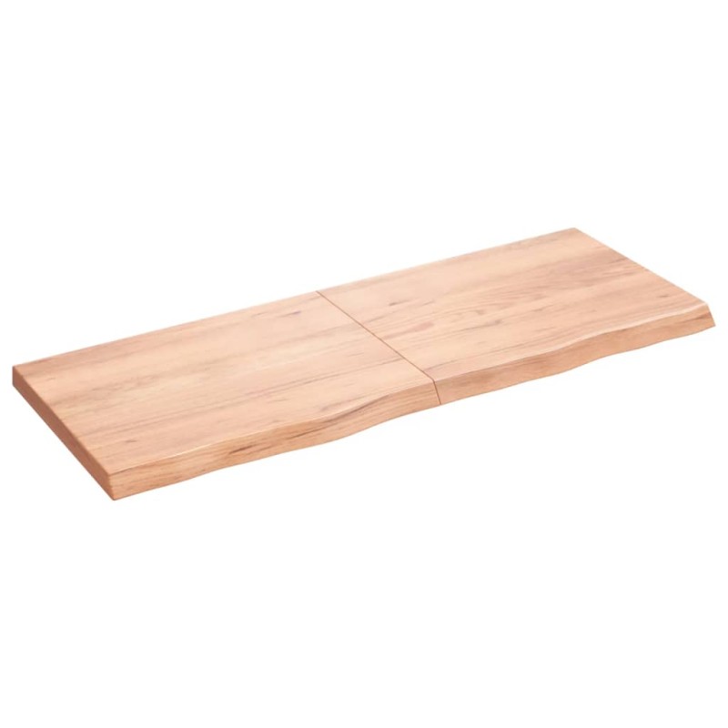 vidaXL Wandregal Hellbraun 160x60x(2-6) cm Massivholz Eiche Behandelt vidaXL Wandregal Hellbraun 160x60x(2-6) cm Massivholz Eiche Behandelt