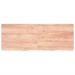 vidaXL Wandregal Hellbraun 160x60x(2-6) cm Massivholz Eiche Behandelt