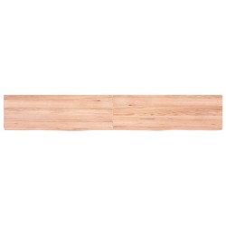 vidaXL Wandregal Hellbraun 180x30x4 cm Massivholz Eiche Behandelt