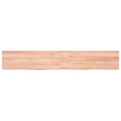 vidaXL Wandregal Hellbraun 180x30x(2-6) cm Massivholz Eiche Behandelt