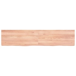 vidaXL Wandregal Hellbraun 180x40x6 cm Massivholz Eiche Behandelt