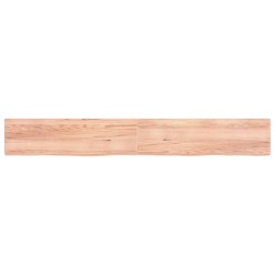 vidaXL Wandregal Hellbraun 220x30x4 cm Massivholz Eiche Behandelt