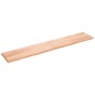 vidaXL Wandregal Hellbraun 220x40x(2-4) cm Massivholz Eiche Behandelt vidaXL Wandregal Hellbraun 220x40x(2-4) cm Massivholz Eiche Behandelt
