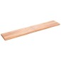 vidaXL Wandregal Hellbraun 220x40x6 cm Massivholz Eiche Behandelt vidaXL Wandregal Hellbraun 220x40x6 cm Massivholz Eiche Behandelt