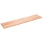 vidaXL Wandregal Hellbraun 220x50x(2-4) cm Massivholz Eiche Behandelt vidaXL Wandregal Hellbraun 220x50x(2-4) cm Massivholz Eiche Behandelt