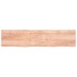 vidaXL Wandregal Hellbraun 220x50x(2-4) cm Massivholz Eiche Behandelt vidaXL Wandregal Hellbraun 220x50x(2-4) cm Massivholz Eiche Behandelt
