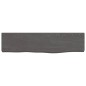 vidaXL Wandregal Dunkelbraun 40x10x2 cm Massivholz Eiche Behandelt vidaXL Wandregal Dunkelbraun 40x10x2 cm Massivholz Eiche Behandelt