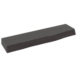 vidaXL Wandregal Dunkelbraun 40x10x4 cm Massivholz Eiche Behandelt