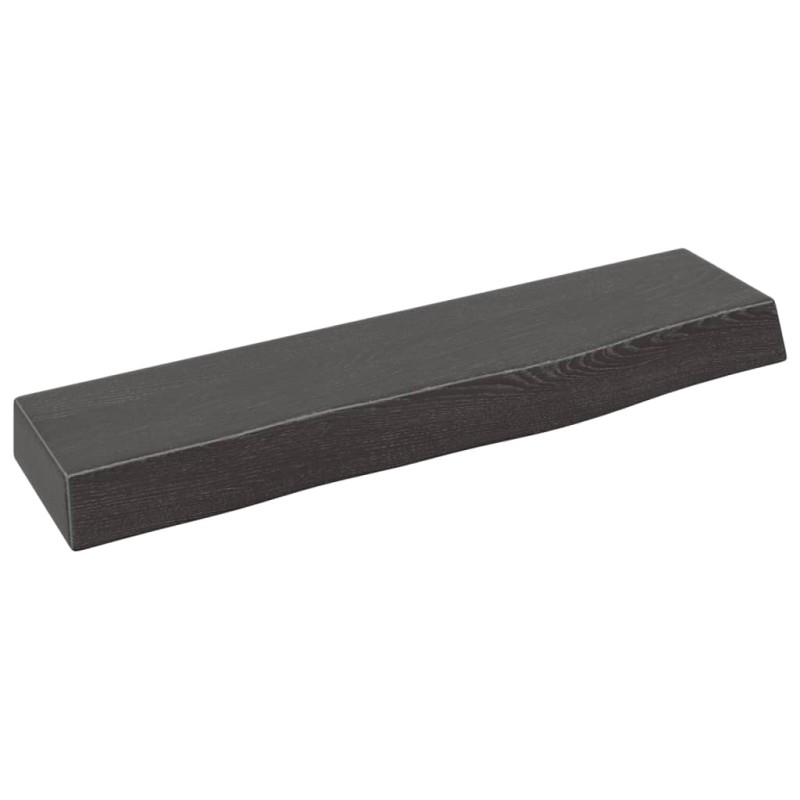 vidaXL Wandregal Dunkelbraun 40x10x4 cm Massivholz Eiche Behandelt vidaXL Wandregal Dunkelbraun 40x10x4 cm Massivholz Eiche Behandelt