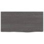 vidaXL Wandregal Dunkelgrau 40x20x6 cm Massivholz Eiche Behandelt vidaXL Wandregal Dunkelgrau 40x20x6 cm Massivholz Eiche Behandelt