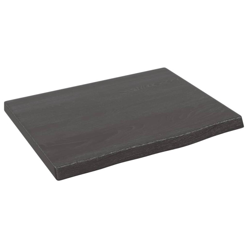 vidaXL Wandregal Dunkelgrau 40x30x2 cm Massivholz Eiche Behandelt vidaXL Wandregal Dunkelgrau 40x30x2 cm Massivholz Eiche Behandelt